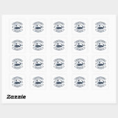 Ik ben de kapitein vierkante sticker (Vel)