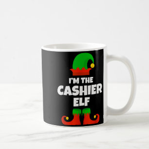Ik ben de kassier-elf familie pyjama kerst leuk koffiemok