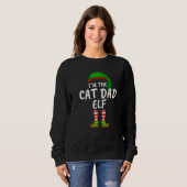 Ik ben de kat pap Elf Kerstmis. Trui (Voorkant volledig)
