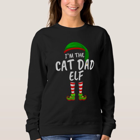 Ik ben de kat pap Elf Kerstmis. Trui (Voorkant)