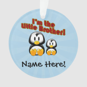 Ik ben de Kleine Broeder 2 Pinguïns Ornament