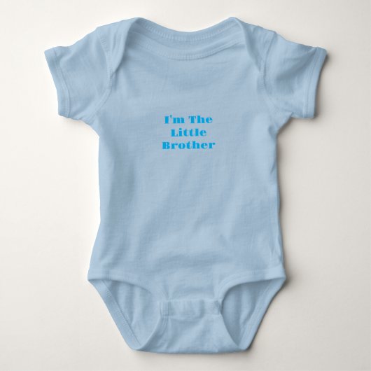 Ik ben de kleine broer baby bodysuit (Voorkant)
