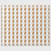 Ik ben de kleine koning cadeaupapier (Vlak)