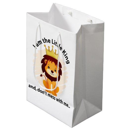 Ik ben de kleine koning medium cadeauzakje (Voorkant Gekanteld)