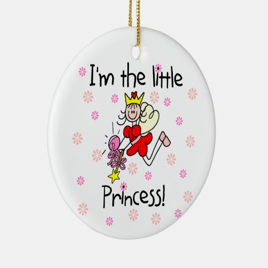 Ik ben de kleine prinses keramisch ornament (Rechts)