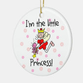 Ik ben de kleine prinses keramisch ornament (Links)