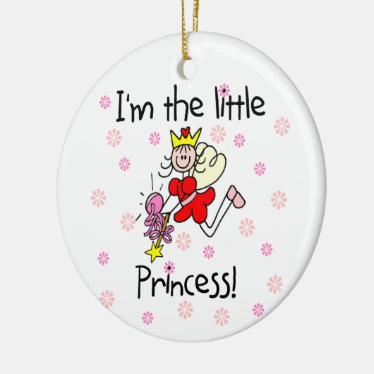 Ik ben de kleine prinses keramisch ornament (Links)