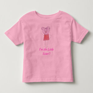 Ik ben de kleine zus!! kinder shirts
