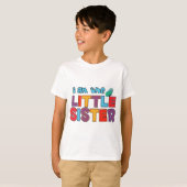 Ik ben de kleine zuster Butterfly T-shirt (Voorkant volledig)