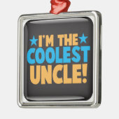 Ik ben de koelste oom. metalen ornament (Links)