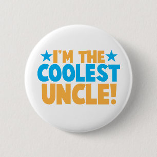 Ik ben de koelste oom. ronde button 5,7 cm
