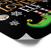 Ik ben de Koffie Liefhebber Elf Kerstmis Poster (Hoek)