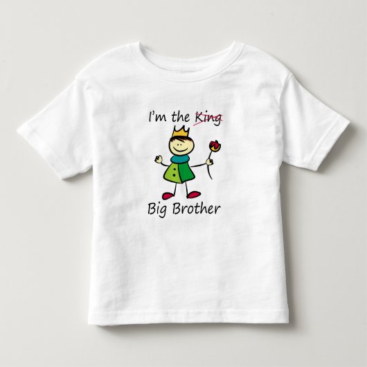 Ik ben de koning - Big Brother Kinder Shirts (Voorkant)