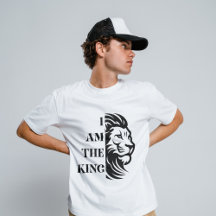 Ik ben de Koning | Coole Leeuwengezicht Typografie