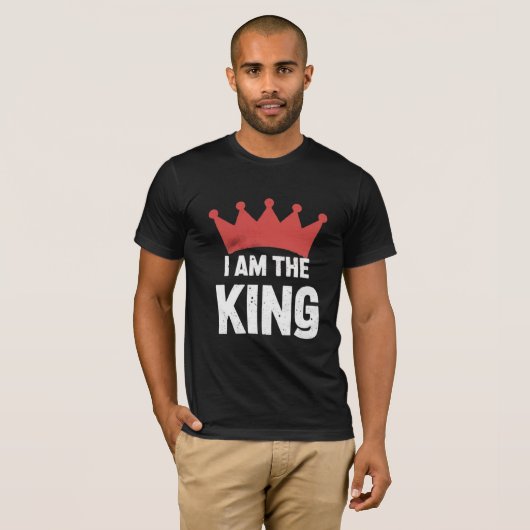 Ik ben de koning t-shirt (Voorkant volledig)