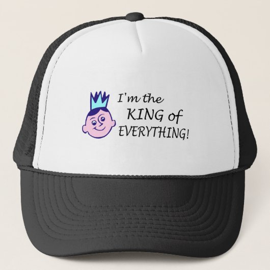 Ik ben de koning van alles trucker pet (Voorkant)