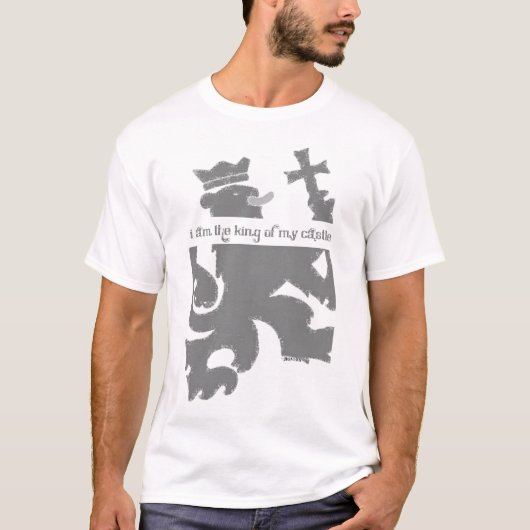 Ik ben de koning van mijn kasteel t-shirt (Voorkant)