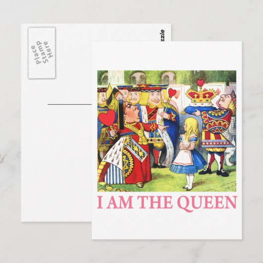 Ik ben de koningin briefkaart (Voorkant / Achterkant)