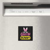 Ik ben de koningin Bunny Rabbit Oren Ei Grappig Pa Magneet (Insitu (Vaatwasser))