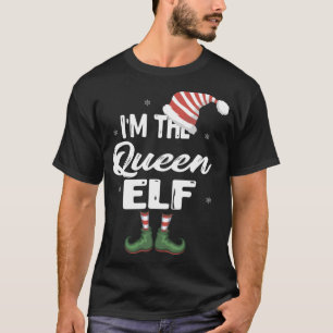Ik ben de koningin Elf Kerstmis Elf Squad Cos. T-shirt