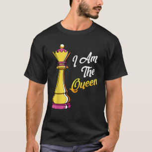 Ik ben de koningin Grappige Schaakliefhebber Board T-shirt