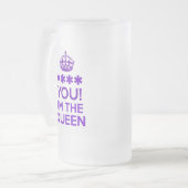 IK BEN DE KONINGIN MATGLAS BIERPUL (Voorkant links)