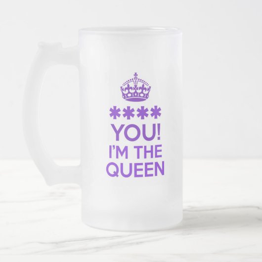 IK BEN DE KONINGIN MATGLAS BIERPUL (Links)