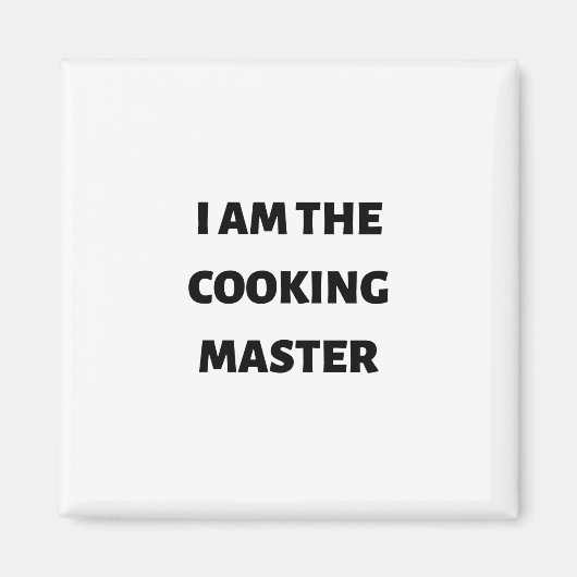 Ik ben de kookmeester magneet (Voorkant)