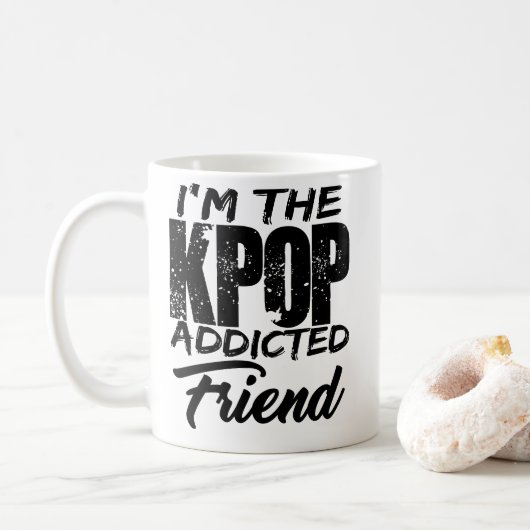 Ik ben de KPOP Addicted Vriend. Koffiemok (Met donut)