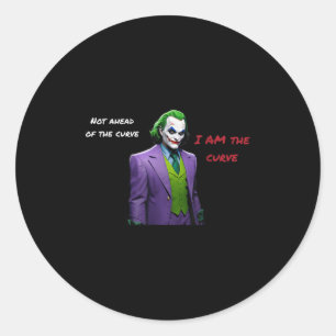 Ik ben de kromme schurk Halloween Anti Hero Aesthe Ronde Sticker