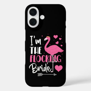 Ik ben de kudde bruid Flamingo vrijgezellenfeest iPhone 16 Hoesje