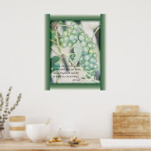 Ik ben de kunst van de Manuscript van de Wijn Poster (Keuken)