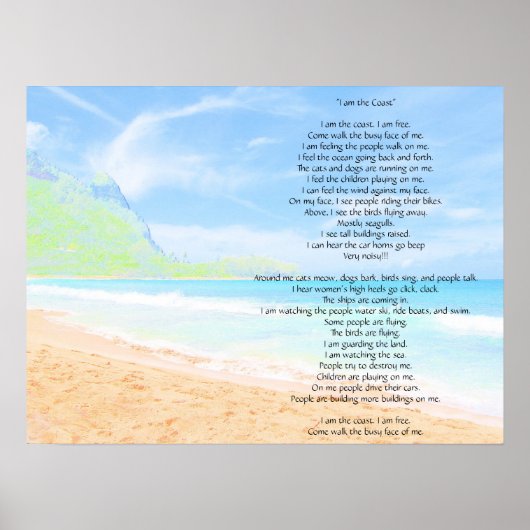 Ik ben de kust poster (Voorkant)