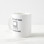 Ik ben de laatste baas van het internet koffiemok (Voorkant links)