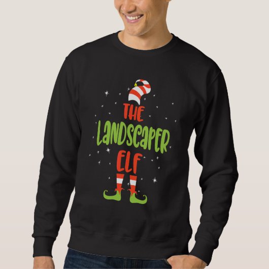 Ik ben de landschapsarchitect-elf, gezins kerst- m trui (Voorkant)