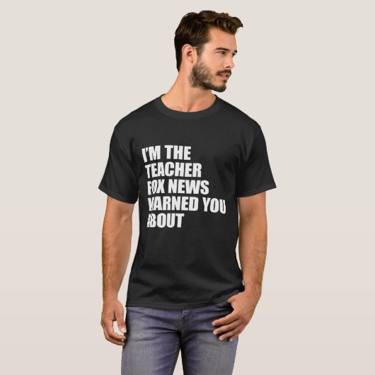 IK BEN DE LEERKOPEN NIEUWS WAARSCHUWDE JE OVER 'T- T-SHIRT (Voorkant volledig)