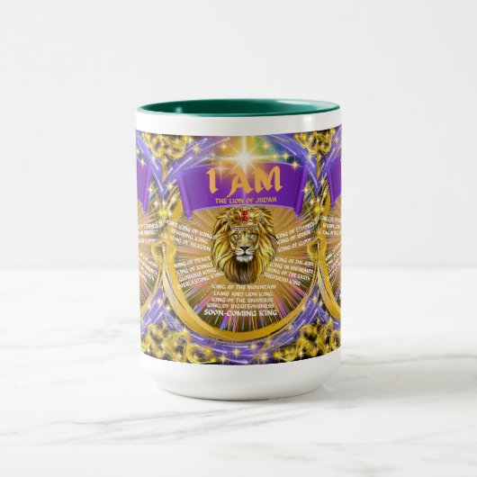 Ik ben de Leeuw van Juda Koffie Mok (Midden)