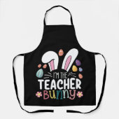 Ik ben de leraar Bunny Easter-paaswedstrijd Schort (Voorkant)