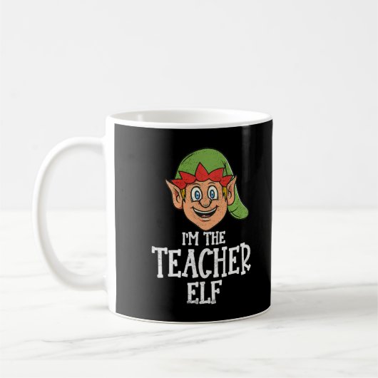 Ik ben de leraar Elf Familie die kerstmis 2021 bij Koffiemok (Links)