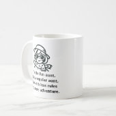 Ik ben de leuke tante. Als een gewone tante Koffiemok (Voorkant links)