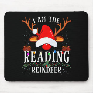 Ik Ben De Lezende Rendier Kerst Familie Muismat