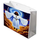 Ik ben de lichte Christelijke geschenktas Groot Cadeauzakje (Achterkant Gekanteld)