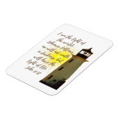 Ik ben de Lichte John 8:12 met een lichthuis Magneet (Linkerzijde)