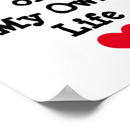 Ik ben de liefde van mijn eigen leven poster (Hoek)