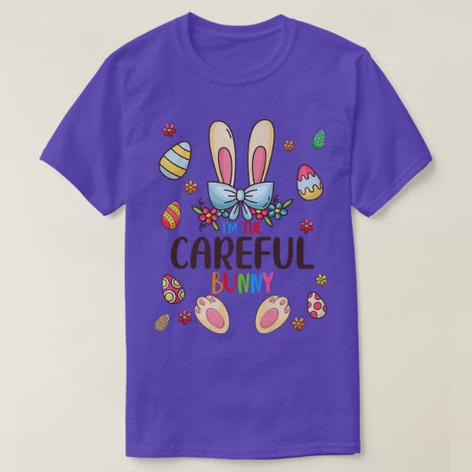Ik ben de liefdevolle bunny Easter Day Matching Fa T-shirt (Design voorkant)