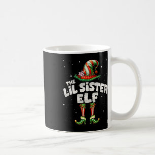 Ik ben de Lil Sister Elf Family Matching Group Chr Koffiemok