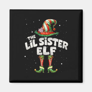Ik ben de Lil Sister Elf Family Matching Group Chr Magneet
