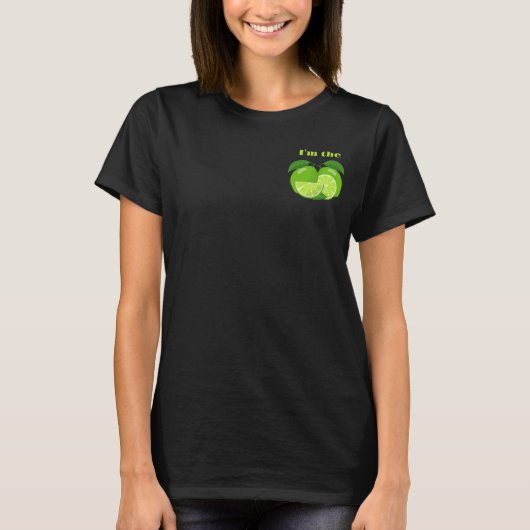 Ik ben de Lime, Fun Passende Paar Set T-shirt (Voorkant)