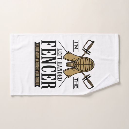 Ik ben de linkse Fencer Funny Southpaw Fencing Handdoek (Handdoek)
