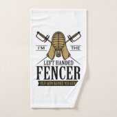 Ik ben de linkse Fencer Funny Southpaw Fencing Handdoek (Handdoek)